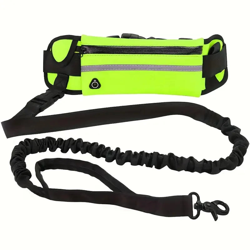 Handsfree hondenriem – inclusief heuptasje & intrekbare lijn